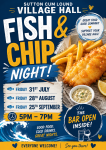 Fish & Chip Night – Friday 28th August 2026