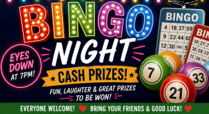 Bingo Night & Bedda Italian Streetfood – Friday 18th September 2026